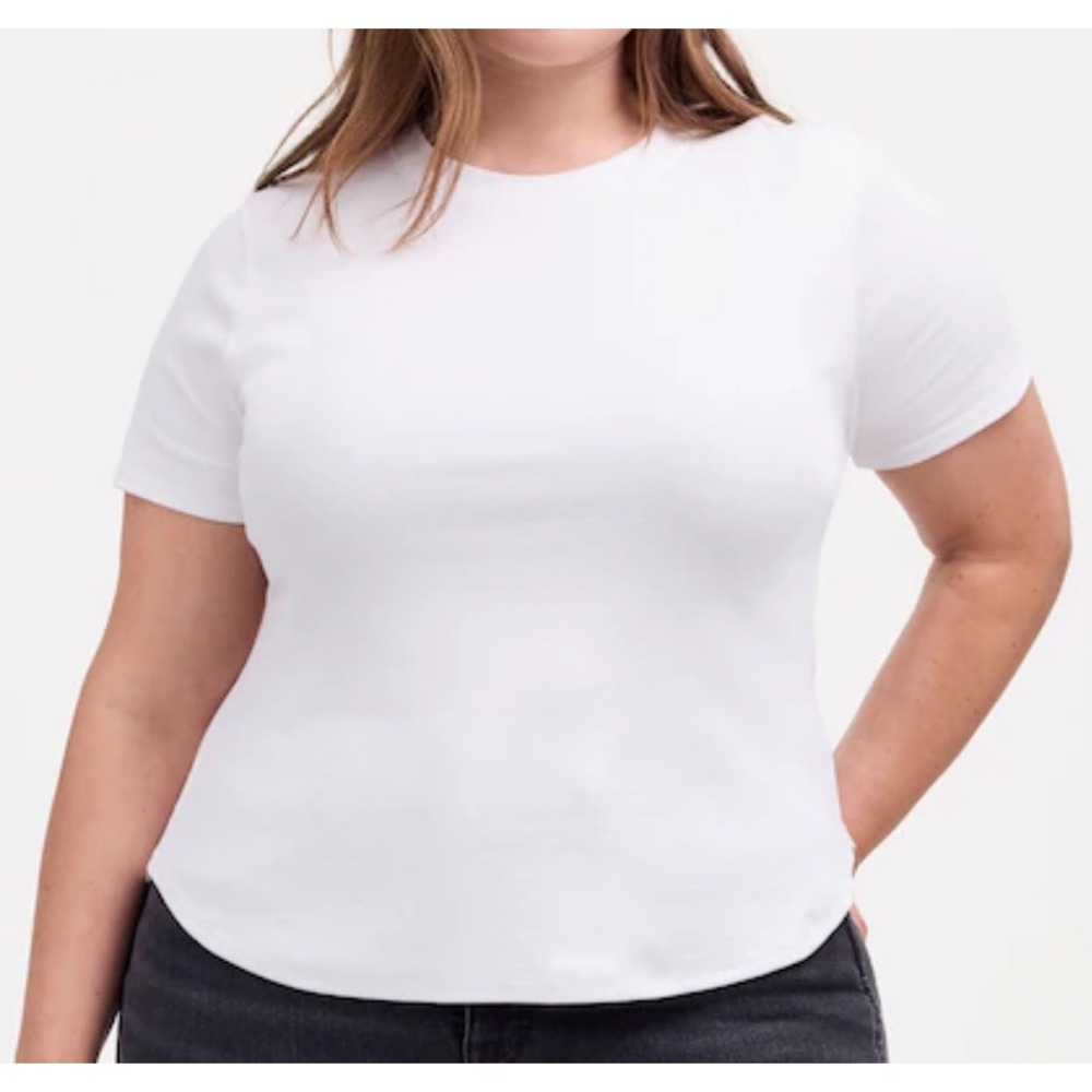 NWOT Madewell Size XL (Re)generative Cotton‎ Ribbed Crewneck Tee Causal Basic